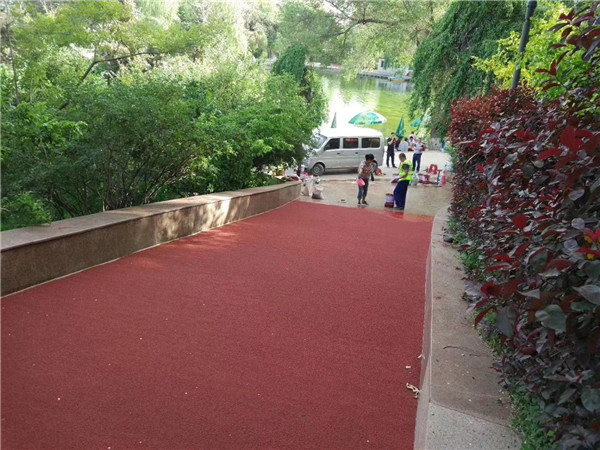 梅州彩色路面施工